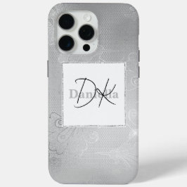Funda Para iPhone 15 Pro Max Moda Silver Lace