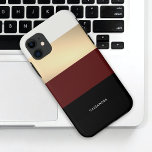 Funda Para iPhone 11 Moda simple oro negro rojo borgoña personalizada<br><div class="desc">Moda simple oro negro borgoña rojo Funda personalizado para iPhone 11</div>