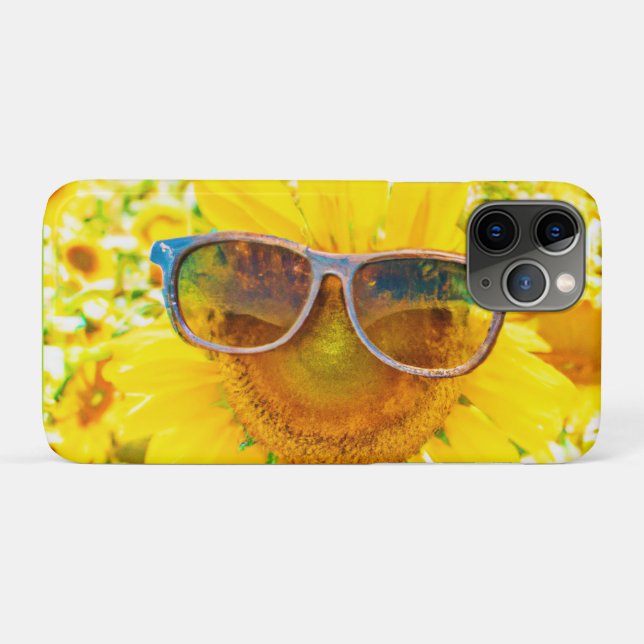 Funda De Case-Mate Para iPhone Moda Sunflower Shades (Reverso (horizontal))