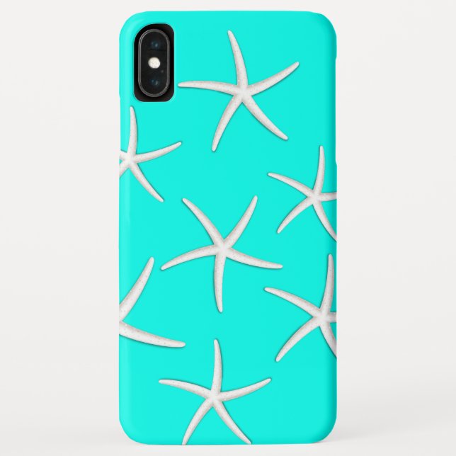 Funda De Case-Mate Para iPhone Moda Turquesa Azul Starfises (Reverso)