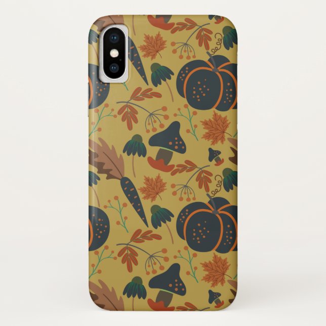 Funda De Case-Mate Para iPhone Modalidades sin fisuras de calabazas y zanahorias (Reverso)
