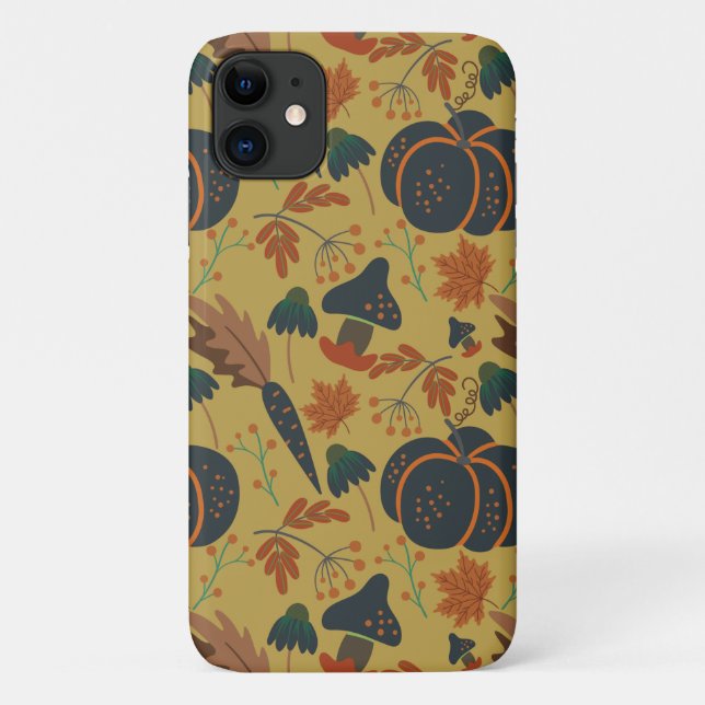 Funda De Case-Mate Para iPhone Modalidades sin fisuras de calabazas y zanahorias (Reverso)