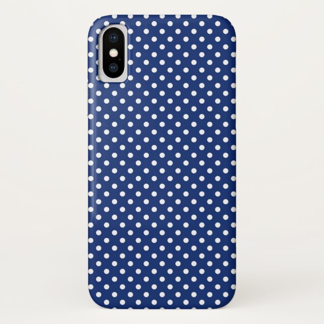 Funda De Case-Mate Para iPhone Modele con los lunares blancos 2 (Reverso)
