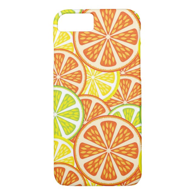 Funda De Case-Mate Para iPhone Modelo 2 de la fruta cítrica (Reverso)
