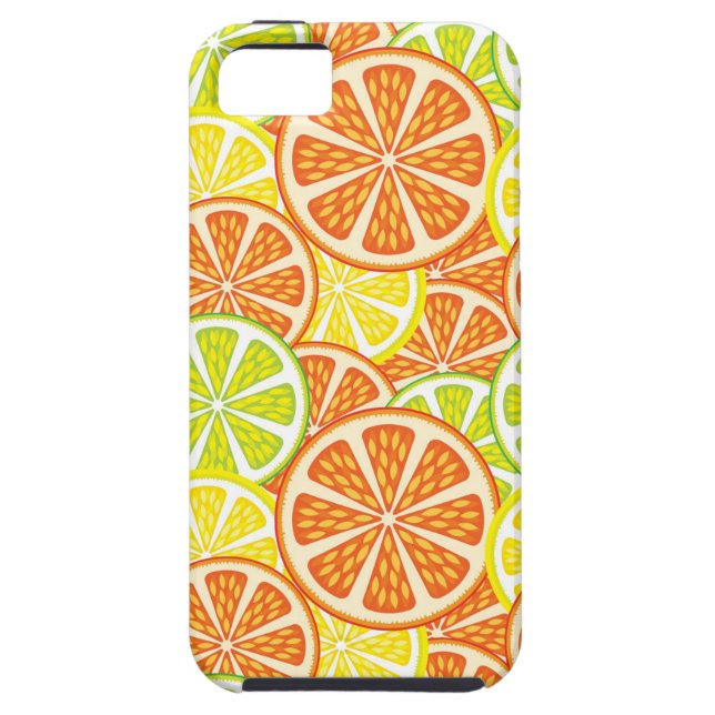 Funda De Case-Mate Para iPhone Modelo 2 de la fruta cítrica (Atrás)