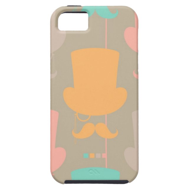 Funda De Case-Mate Para iPhone Modelo 2 del bigote (Atrás)