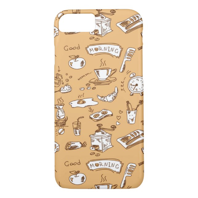 Funda De Case-Mate Para iPhone Modelo 2 del desayuno (Reverso)