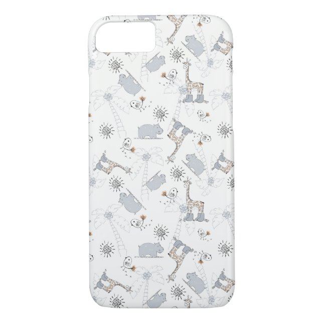 Funda De Case-Mate Para iPhone modelo 2 del doodle (Reverso)