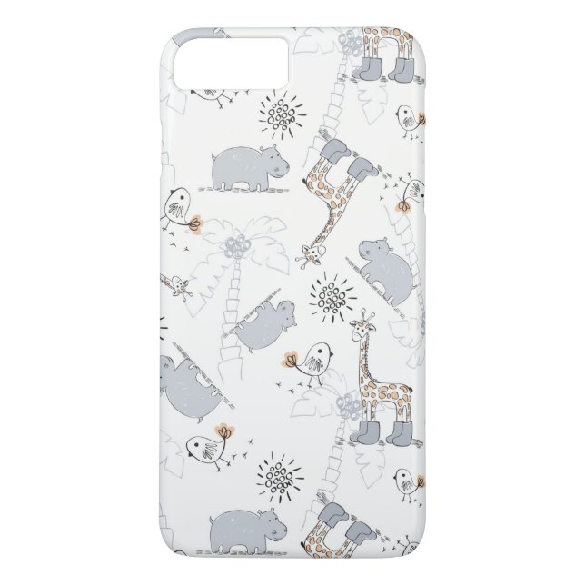 Funda De Case-Mate Para iPhone modelo 2 del doodle (Reverso)