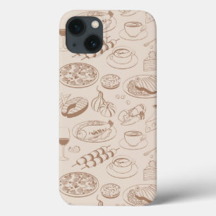 Funda Para iPhone 13 Modelo 3 de la comida