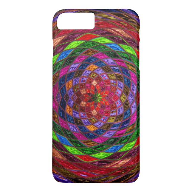 Funda De Case-Mate Para iPhone Modelo #3 del vitral (Reverso)