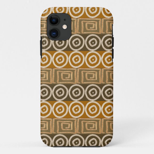 Funda De Case-Mate Para iPhone Modelo a mano africano étnico (Reverso)