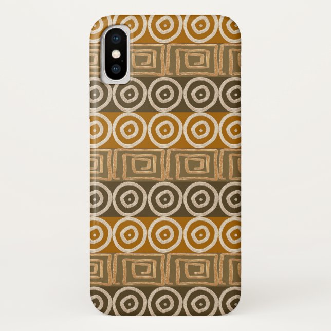 Funda De Case-Mate Para iPhone Modelo a mano africano étnico (Reverso)