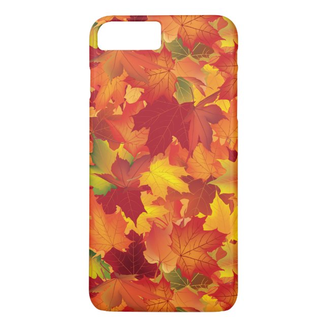 Funda De Case-Mate Para iPhone Modelo abstracto de las hojas de otoño (Reverso)