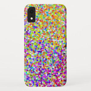 Funda Para iPhone XR Modelo abstracto púrpura y coralino de las formas
