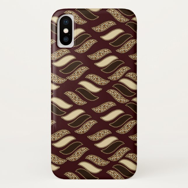 Funda De Case-Mate Para iPhone Modelo africano de la piel del guepardo (Reverso)