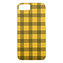 Funda Para iPhone 8/7 Modelo amarillo de la tela escocesa