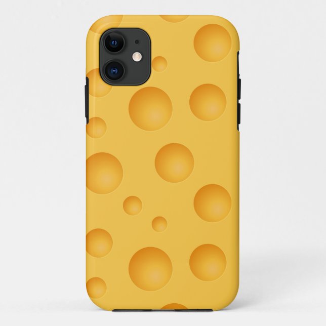 Funda De Case-Mate Para iPhone Modelo amarillo del queso (Reverso)