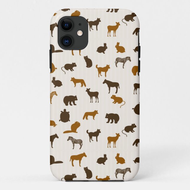 Funda De Case-Mate Para iPhone Modelo animal 1 (Reverso)