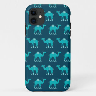 Funda Para iPhone 11 Modelo árabe azul del camello de la India