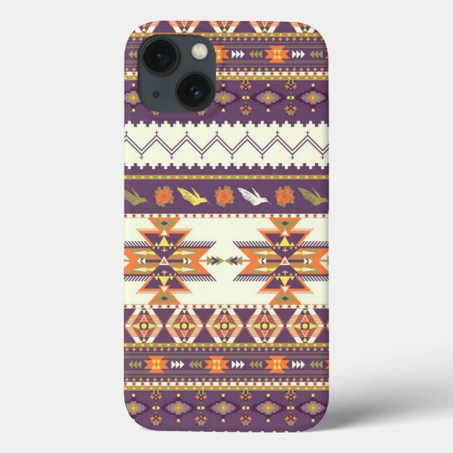 Funda De Case-Mate Para iPhone Modelo azteca colorido (Reverso)