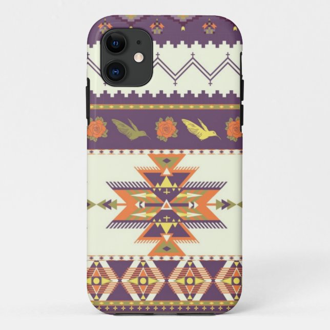 Funda De Case-Mate Para iPhone Modelo azteca colorido (Reverso)