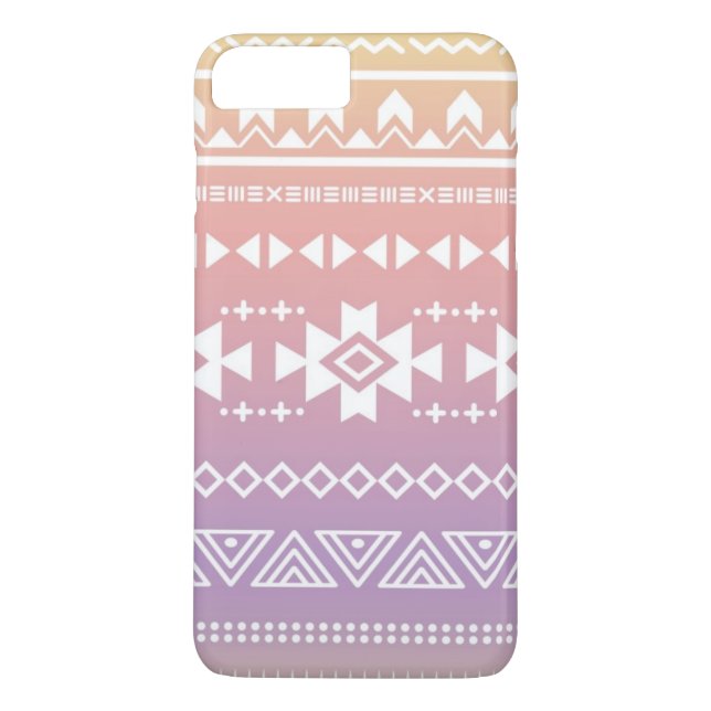Funda De Case-Mate Para iPhone Modelo azteca tribal del ombre (Reverso)