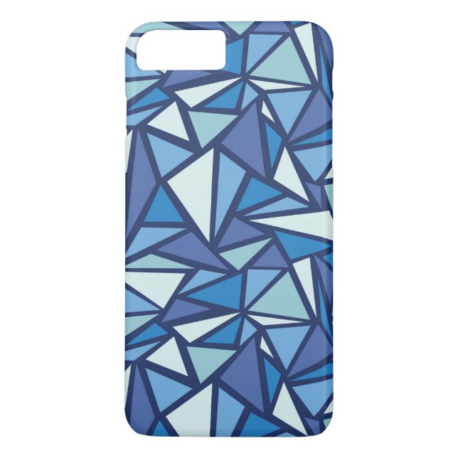 Funda De Case-Mate Para iPhone Modelo azul abstracto de Crsytal del hielo (Reverso)