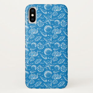 Funda Para iPhone X Modelo azul de la playa