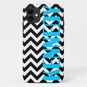 Funda Para iPhone 11 Modelo blanco negro de Chevron