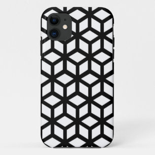 Funda Para iPhone 11 Modelo blanco y negro del cubo