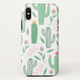 Funda Para iPhone X Modelo brillante del Succulent del cactus