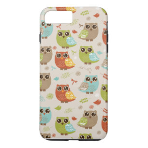 Funda Para iPhone 8 Plus/7 Plus Modelo coloreado caída del búho
