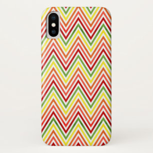 Funda Para iPhone X Modelo colorido de Chevron del zigzag