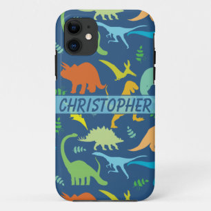 Funda Para iPhone 11 Modelo colorido del dinosaurio a personalizar