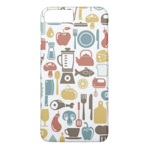 Funda Para iPhone 8 Plus/7 Plus Modelo con cocinar iconos