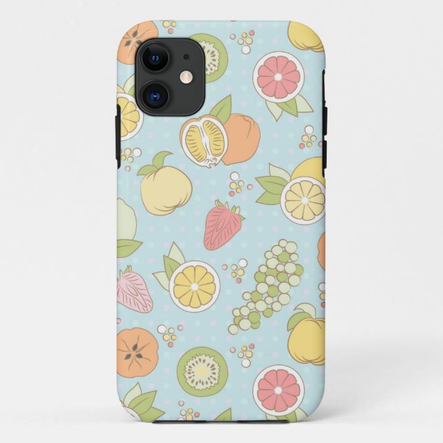 Funda De Case-Mate Para iPhone Modelo con las frutas y las bayas (Reverso)