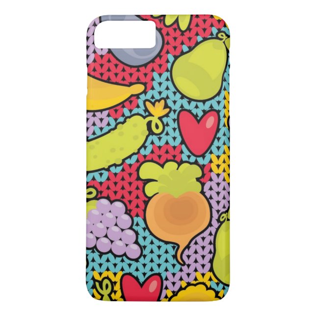 Funda De Case-Mate Para iPhone Modelo con las frutas y verduras (Reverso)