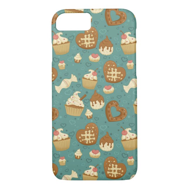 Funda De Case-Mate Para iPhone Modelo con las magdalenas y los caramelos (Reverso)