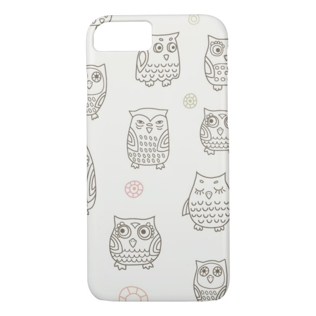 Funda De Case-Mate Para iPhone Modelo con los búhos (Reverso)