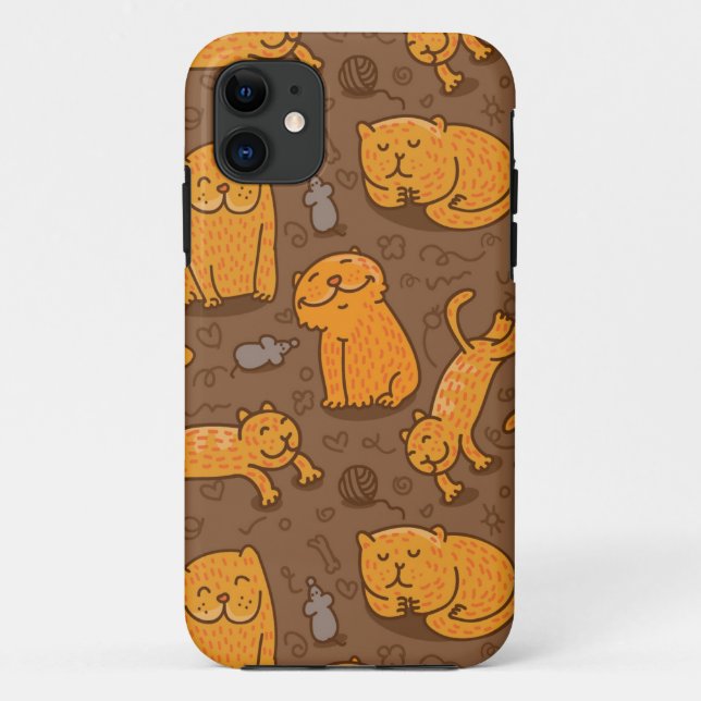 Funda De Case-Mate Para iPhone Modelo con los gatos (Reverso)
