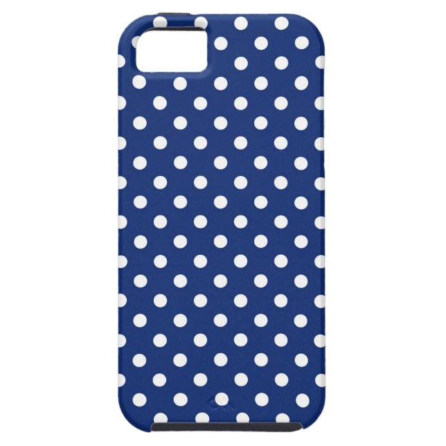 Funda De Case-Mate Para iPhone Modelo con los lunares blancos (Atrás)