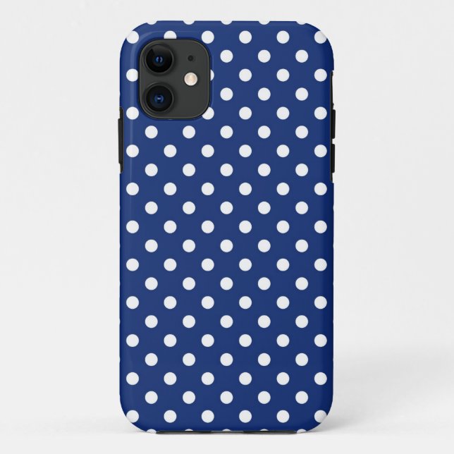 Funda De Case-Mate Para iPhone Modelo con los lunares blancos (Reverso)