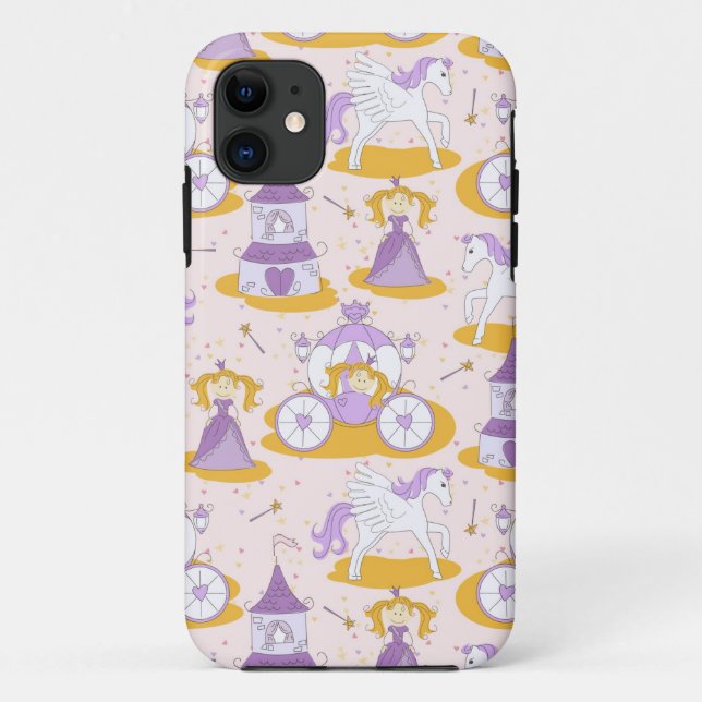 Funda De Case-Mate Para iPhone modelo con una princesa (Reverso)