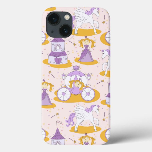 Funda De Case-Mate Para iPhone modelo con una princesa (Reverso)