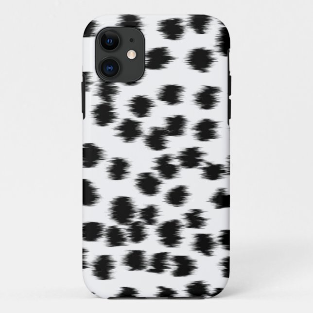 Funda De Case-Mate Para iPhone Modelo dálmata blanco y negro de la impresión (Reverso)