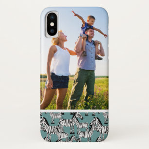 Funda Para iPhone X Modelo de encargo de la cebra de la foto