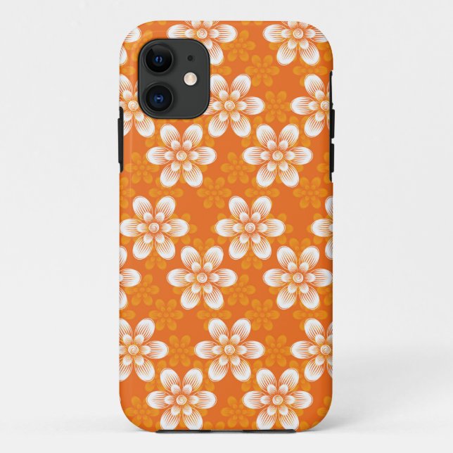 Funda De Case-Mate Para iPhone Modelo de flores (Reverso)