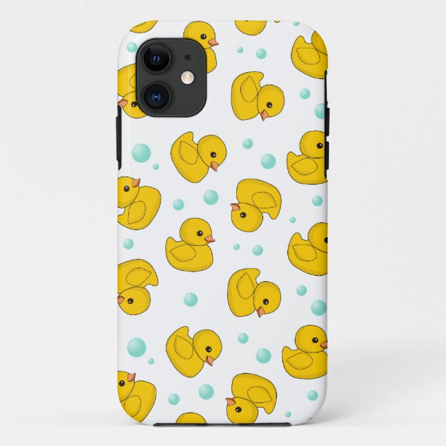 Funda De Case-Mate Para iPhone Modelo de goma del pato (Reverso)