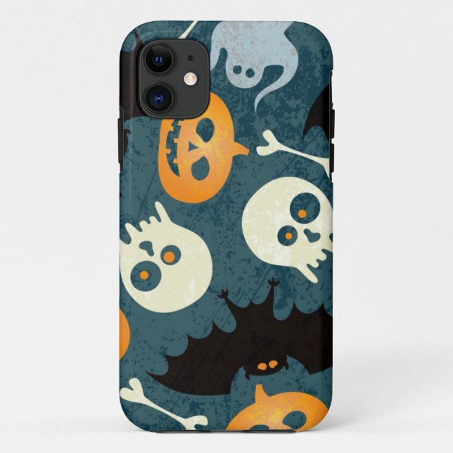 Funda De Case-Mate Para iPhone Modelo de Halloween (Reverso)
